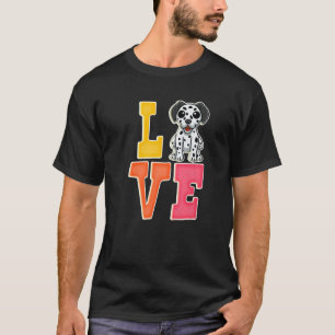 Camiseta Cute Dalmatian Dog Love Valentine