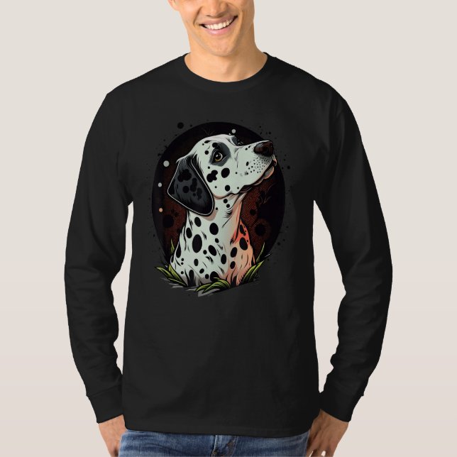 Camiseta Cute Dalmatian Dog on Dalmatian  1 (Anverso)