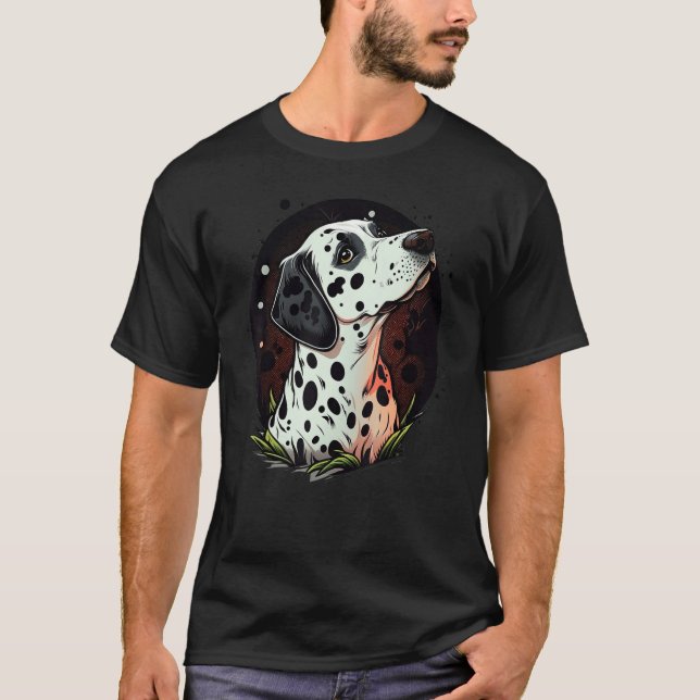 Camiseta Cute Dalmatian Dog on Dalmatian  1 (Anverso)