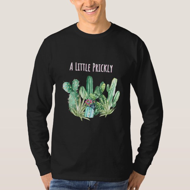 Camiseta Cute Damas Cactus Suculento Un Poco Rápido (Anverso)