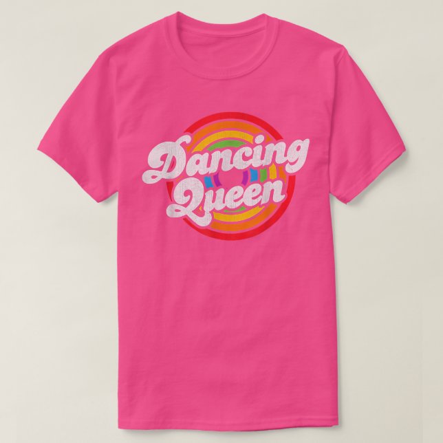 Camiseta Cute Dancing Queen Roller Disco Juego de disquetes (Diseño del anverso)