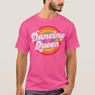 Camiseta Cute Dancing Queen Roller Disco Juego de disquetes