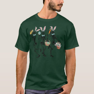 Camiseta Cute Dancing Skeletons Feliz Día de Pascua Chica C