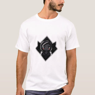 Camiseta Cute Dark Female Character in Diamond Frame