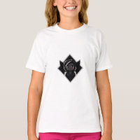 Cute Dark Female Character in Diamond Frame