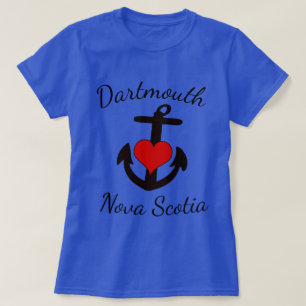 Camiseta Cute Dartmouth Nova Scotia personalizado del coraz