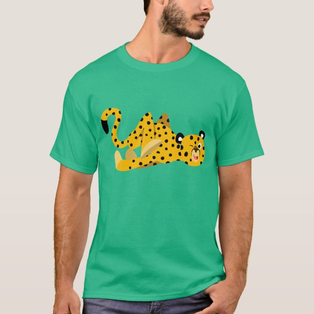 Camiseta Cute Dashing Personalizado Cheetah T-Shirt (Anverso)