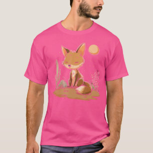 Camiseta Cute de desierto de Coyote Arizonan Cactus Wes