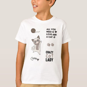 Camiseta Cute de gato Pegatina Set Sayings Paws