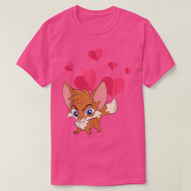 Camiseta Cute De Lover Forest Animal Nature Wildlife Hearts (Diseño del anverso)