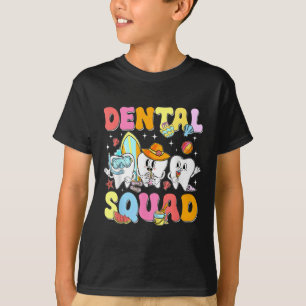Camiseta Cute Dental Squad Tooth Surfboard Palm Treme Summe