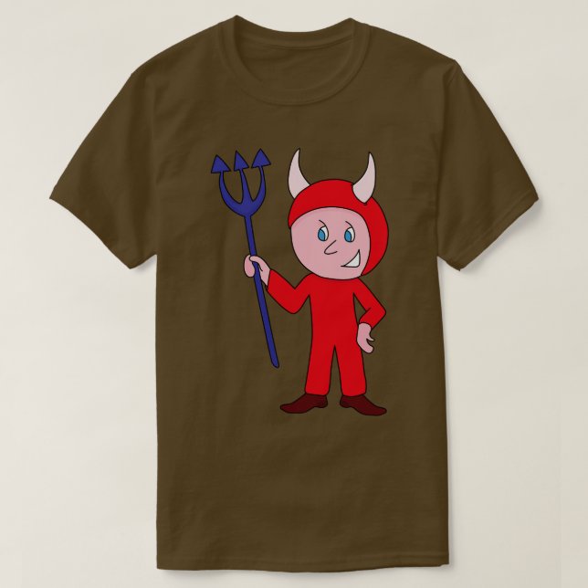 Camiseta Cute Devil Halloween Costume (Diseño del anverso)