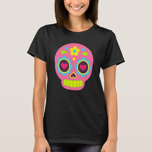 Camiseta Cute Dia De Los Muertos Baby Sugar Skull Kids Todd (Anverso)