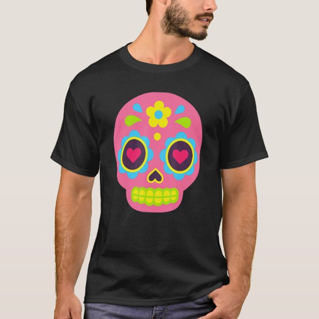Camiseta Cute Dia De Los Muertos Baby Sugar Skull Kids Todd (Anverso)
