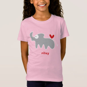 Camiseta Cute Dibujos Animados Estilizados Rinoceronte Gris