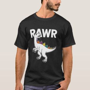 Camiseta Cute Dino Rawr Dinosaur Rugiendo Divertido Niño Di
