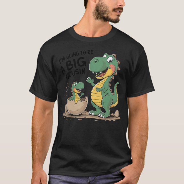 Camiseta Cute Dinosaur Baby Reveal 2024 I'm Going To Be A B (Anverso)
