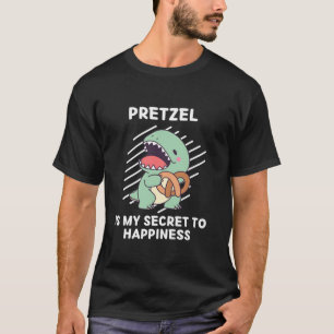 Camiseta Cute Dinosaur Pretzel Es Mi Secreto A La Felicidad