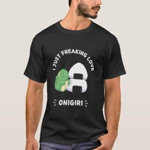 Camiseta Cute dinosaurio kawaii me encanta Onigiri