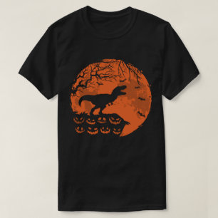 Camiseta Cute Dinosaurio Y Moon Funny Disstuma De Halloween