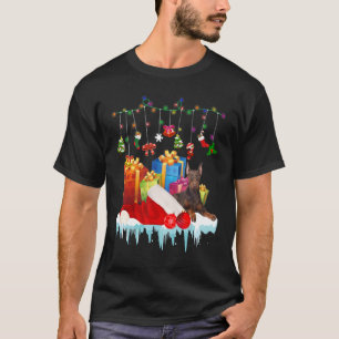 Camiseta Cute Doberman Dog  Xmas Santa Dog Family Appearal