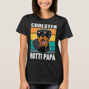 Camiseta Cute Dog Daddy Vintage Rottweiler Dog Trainer