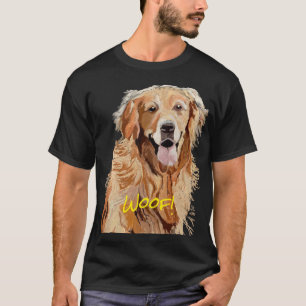 Camiseta Cute Dog Dreamy Golden Retriever