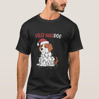 Camiseta Cute Dog Feliz Navidog Christmas 