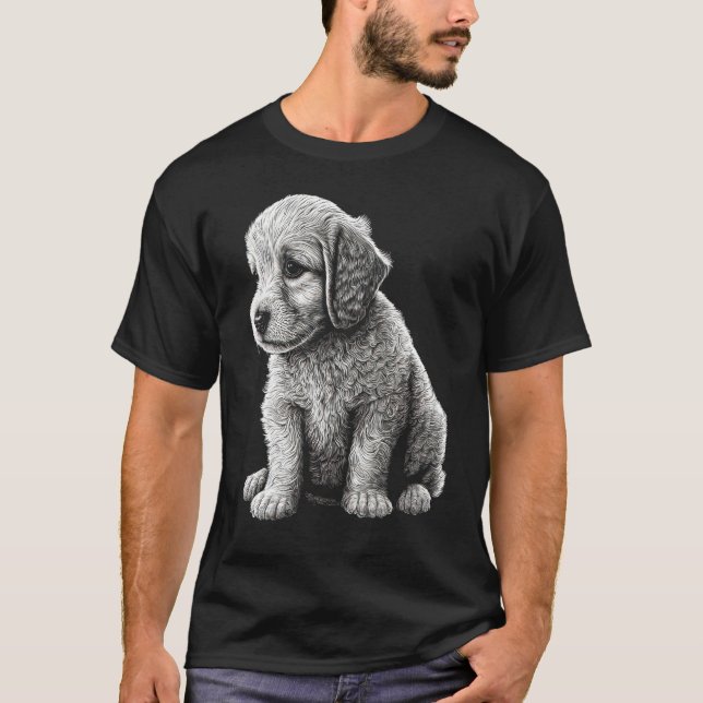 Camiseta Cute Dog Graphic Puppy Illustration 1 (Anverso)