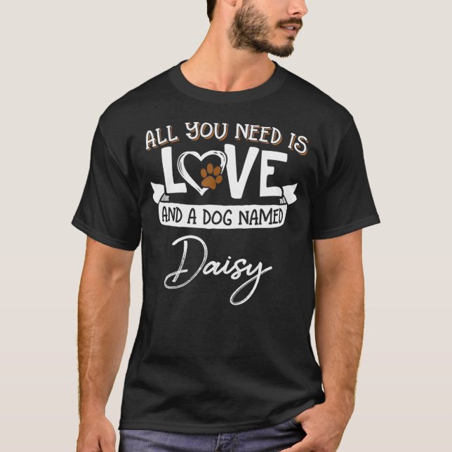 Camiseta Cute Dog Named Daisy  for Women and Men (Anverso)
