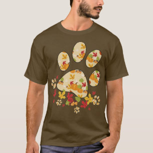 Camiseta Cute Dog Paw Pumpkin Fall Autumn Dog Lover Thanksg