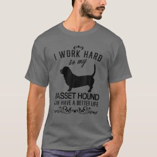 Camiseta Cute Dog Tee Womens I Works Hard..., Funny Dog Gif