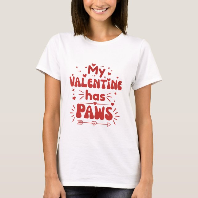 Camiseta Cute Dog Valentine Gift for Pet Lovers (Anverso)