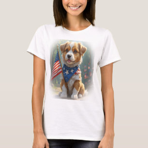 Camiseta Cute Dogs cuarto de julio