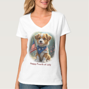 Camiseta Cute Dogs cuarto de julio
