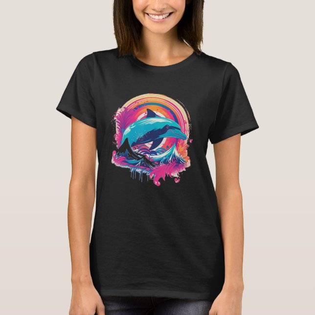 Camiseta Cute Dolphin Men Women Kids Aquatic Ocean 10 (Anverso)