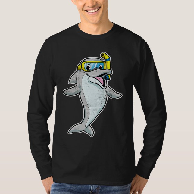 Camiseta Cute Dolphins Whales Dolphin Snorkel Whale Boys Gi (Anverso)