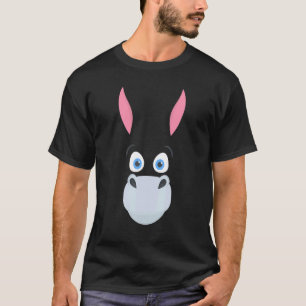 Camiseta Cute Donkey Face Familia Matanza Grupo Donkeys Sq