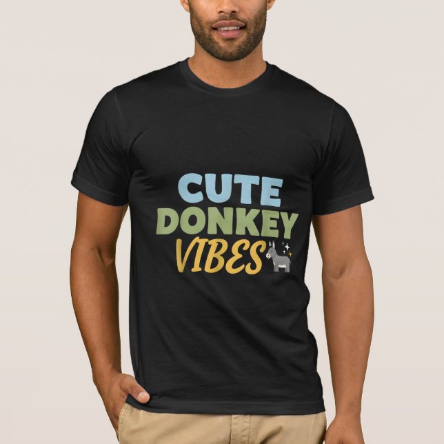 CAMISETA CUTE DONKEY VIBES (Anverso)