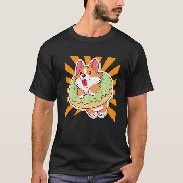 Camiseta Cute Donut Corgi (Anverso)