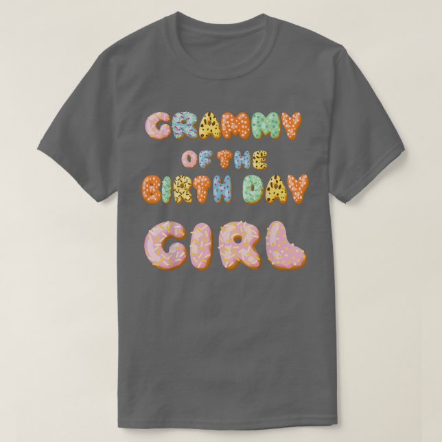 Camiseta Cute donut Grammy cumpleaños chica dulce familia d (Diseño del anverso)
