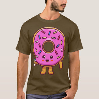 Camiseta Cute Donut Holding Café