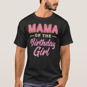 Camiseta Cute-Donut-Mama-Birthday-Chica-Shirt-Sweet-Family-