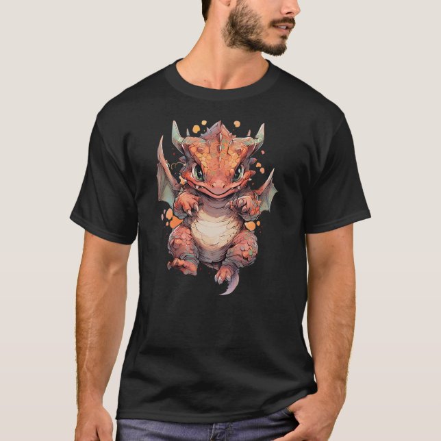 Camiseta Cute Dragon funny Dragon lover baby (4) (Anverso)