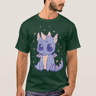 Camiseta Cute Dragon Kawaii Purple