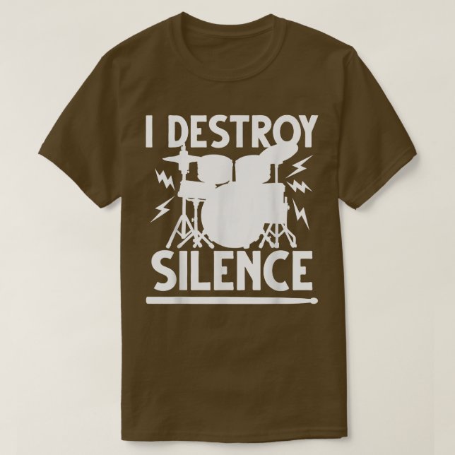 Camiseta Cute Drum Set de Arte Hombres Mujeres Toqueteando  (Diseño del anverso)