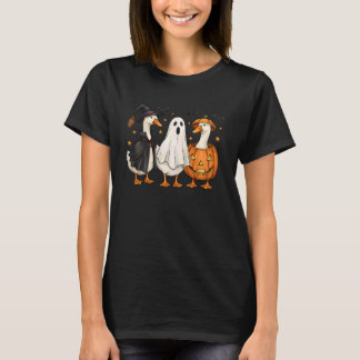 Camiseta Cute Duck Boo Funny Spooky Goose Halloween Fall Pu
