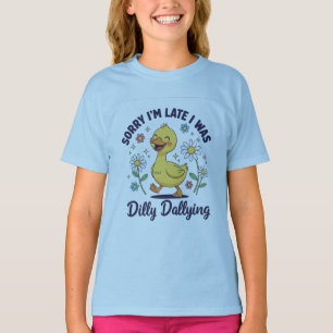 Camiseta Cute Duck - Lo siento, llegué tarde a Dil