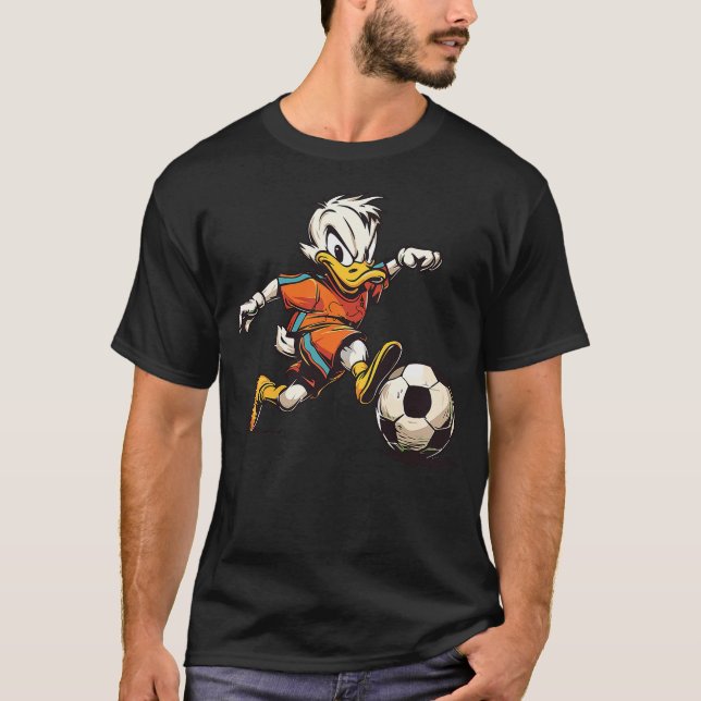 Camiseta Cute Duck Soccer Player Hobby Ball Sports (Anverso)