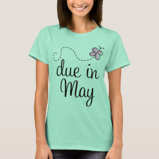 Camiseta Cute Due In May Announcement T-shirt
